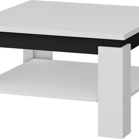 Konferenčný stolík Alfa (Biela + Lesk čierny)