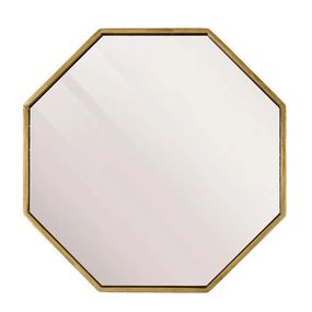 Nástenné zrkadlo LEVA, hexagon (M), 40 cm