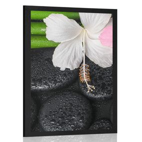 Plagát wellness zátišie - 40x60 black