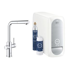 GROHE Blue Home - Štartovacia sada s výpusťou v tvare L, chróm 31539000