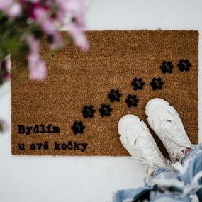 Artsy Doormats Rohožka Bydlím u své kočky - CZ