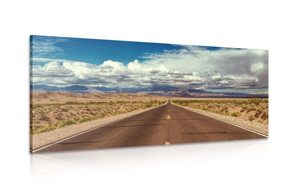 Obraz cesta v púšti - 120x60
