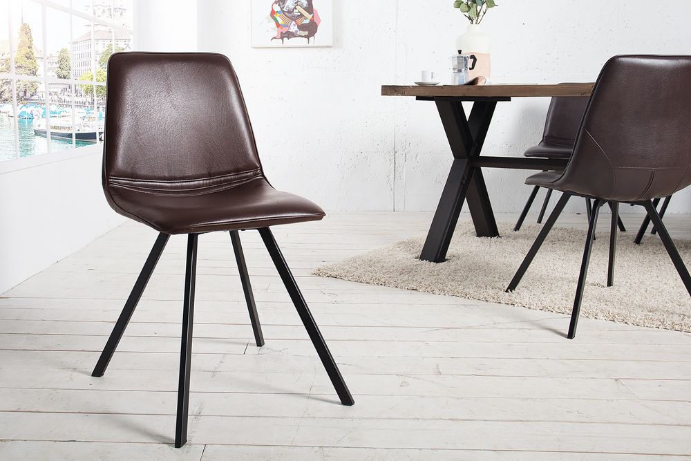 Dizajnová stolička Holland hnedá