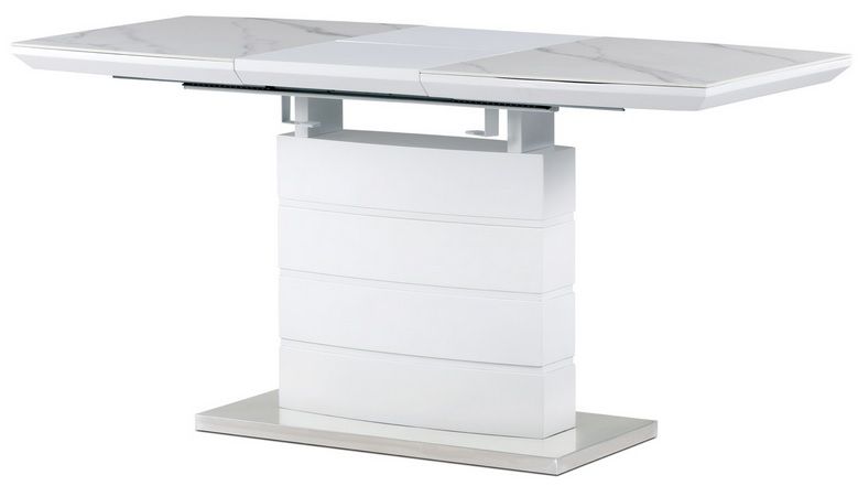 AUTRONIC jedálenský rozkladací stôl HT-424M WT, 120+40 x 70 cm