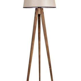 Stojacia lampa Lambader 160 cm hnedá/béžová