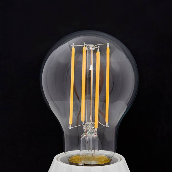 Lindby E27 LED žiarovka filamentová 7W 806lm 2700K číra, sklo, E27, 7W, Energialuokka: E, P: 10.5 cm