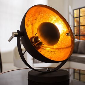 Estila Retro elegantná stolná lampa Studio 40 cm čierna/zlatá