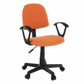 TEMPO KONDELA Kancelárská stolička TAMSON oranžovo-čierna