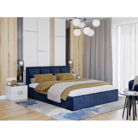 Čalúnená posteľ OTTO rozmer 160x200 cm Modrá