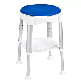 Ridder A0050401 stolička otočná, nastavitelná výška, biela/modrá
