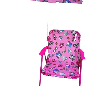 BHome Detská campingová stolička Jednorožec ružový