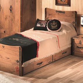 Detská posteľ jack 100x200cm so zásuvkou - dub lancelot