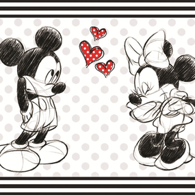 Obraz na stenu Disney Mickey a Minnie Mouse, 70x33 cm