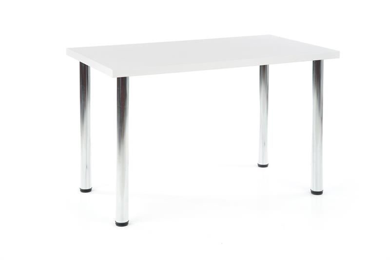 Halmar MODEX 120 stôl farba doska - biela, nohy - chrom