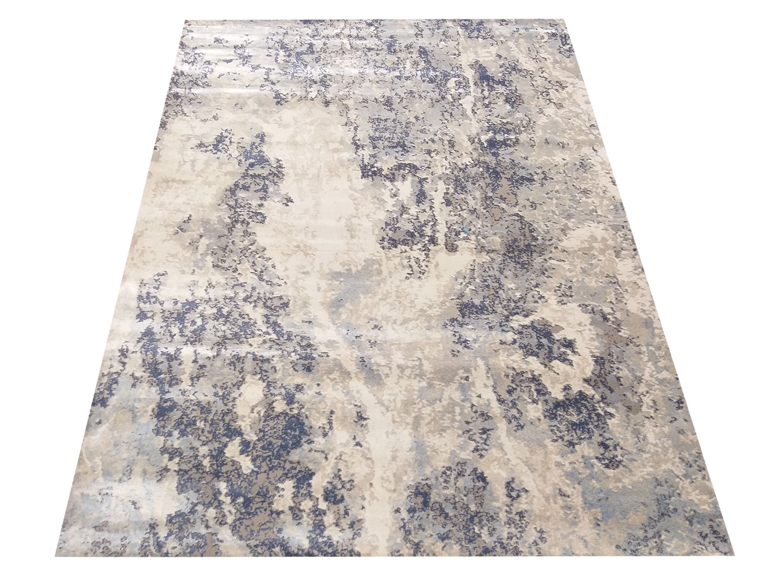 DomTextilu Moderný koberec s dokonalým modro-béžovým vzorom 64392-238398