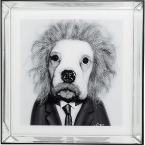 KARE Design Zarámovaný obraz Genius Albert Einstein 60x60cm