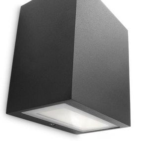 Philips 17209/30/16 LED vonkajšie nástenné svietidlo Flagstone 1x3W | 300lm | 2700K | IP44 - čierna