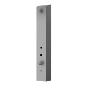 Sanela - Nerezový sprchový nástenný žetónový RFID panel so zmiešavacou batériou, 24 V DC