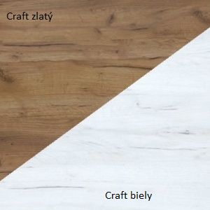 WIP Konferenčný stolík DALLAS Farba: Craft zlatý /  craft biely