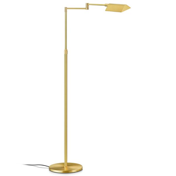 Knapstein Stojaca LED lampa Dream ovládaná gestami, mosadz, Obývacia izba / jedáleň, kov, 10.8W, K: 125.5cm