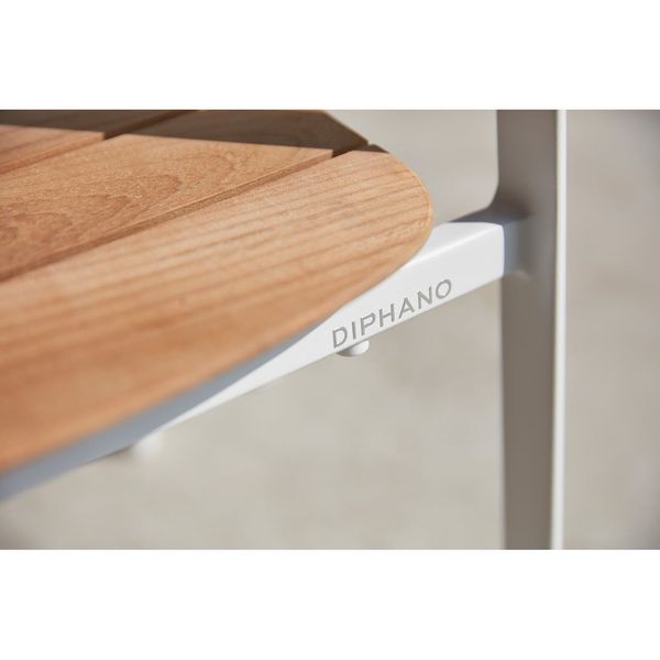 Biela kovová záhradná stolička Icon – Diphano