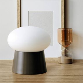 miloox by Sforzin Stolová lampa Fuji, Obývacia izba / jedáleň, kov, sklo, GX53, 10W, K: 16.8cm