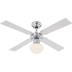 Globo 0330 stropné svietidlo s ventilátorom Champion 1x60W | E27 - s ťahovým vypínačom