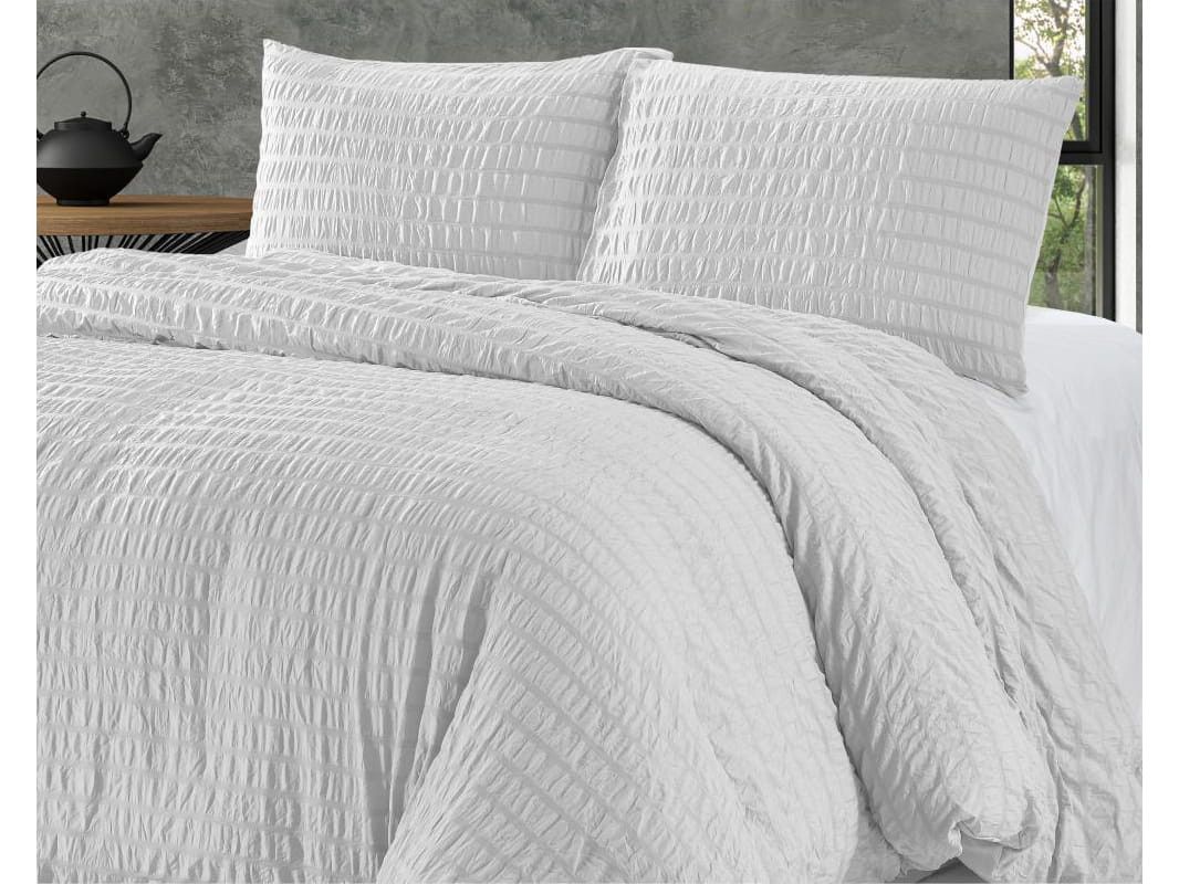 DomTextilu Trendy biele posteľné obliečky 200 x 240 cm  Biela 40609