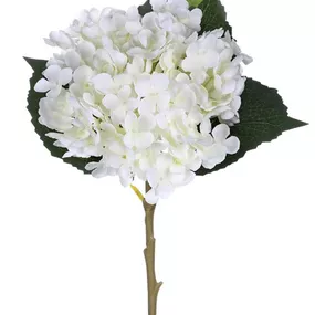 Umelá kvetina Hortenzia 50 cm, biela