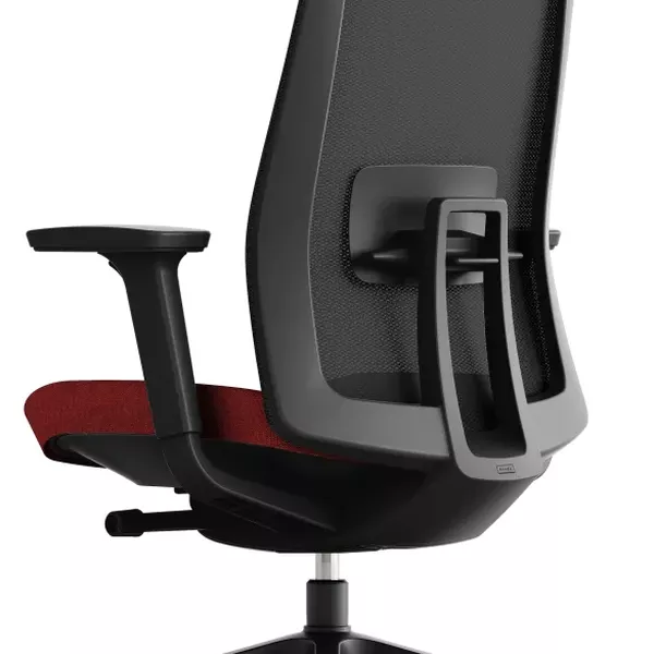OFFICE PRO -  OFFICE PRO Kancelárska stolička K10 BLACK červená