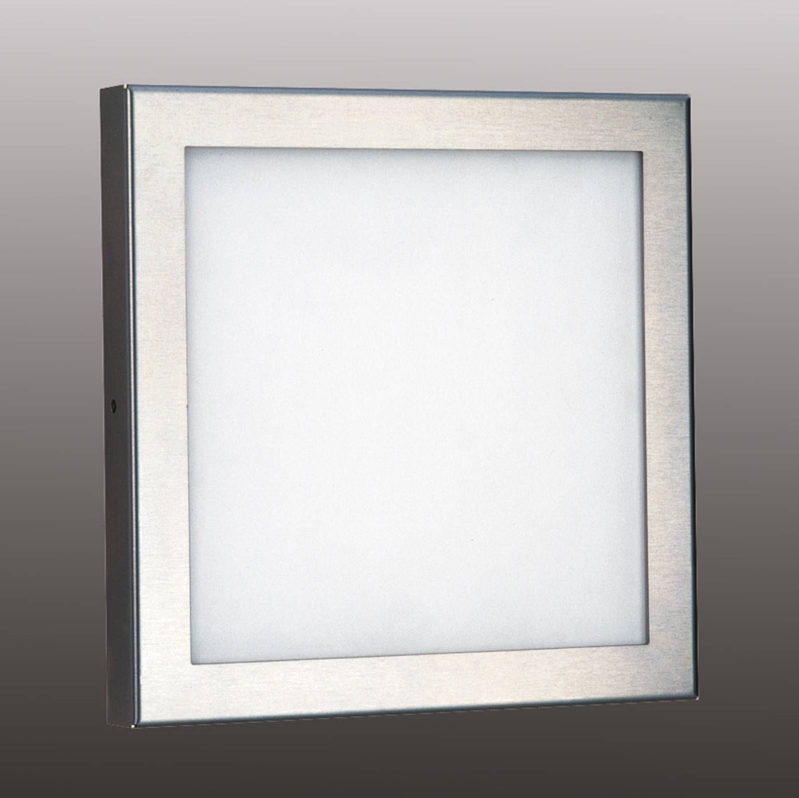 Albert Leuchten Svietidlo Mette kvalitná ušľachtilá oceľ LED, ušľachtilá oceľ, sklo, 16W, L: 26 cm, K: 26cm