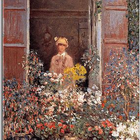 Camille Monet at the Window Obraz zs17719