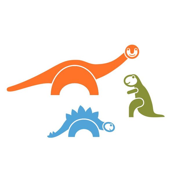 Pieris design Dinosaurus Diplodocus - detské samolepky na stenu levanduľová