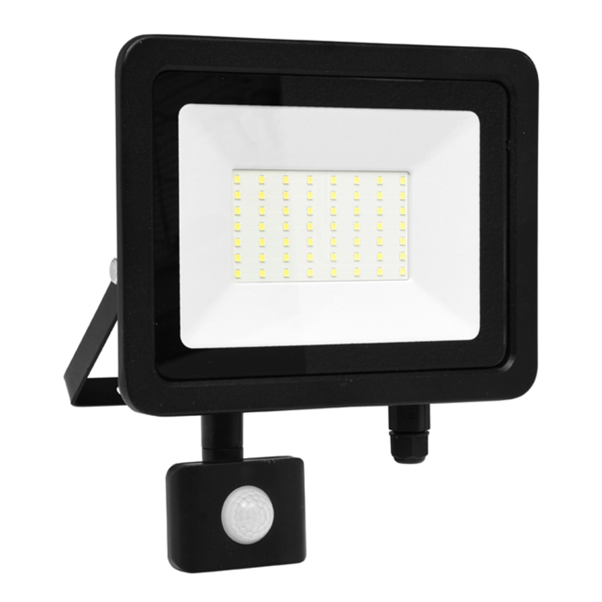 Ecolite LED reflektor vč. PIR, 50W, 5000K, IP65, 4100Lm RLED48WL-50W/PIR