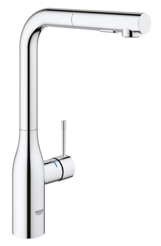 Grohe Essence - Páková drezová batéria s výsuvnou spŕškou, chróm 30270000