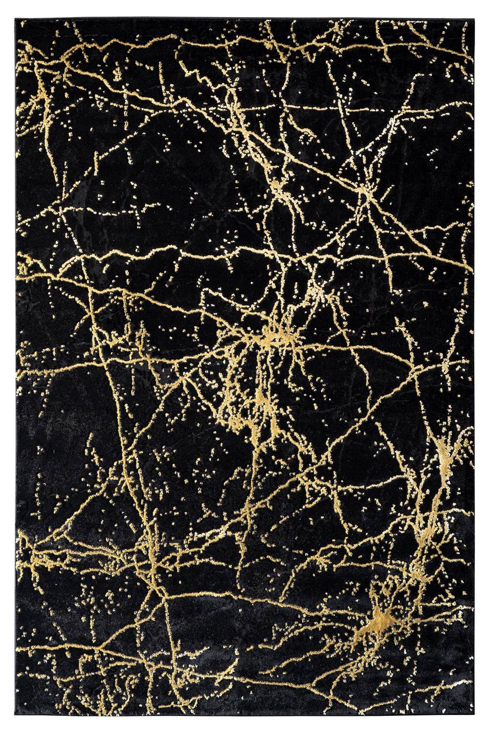 Kusový koberec Elite 4355 black/gold 80x150 cm