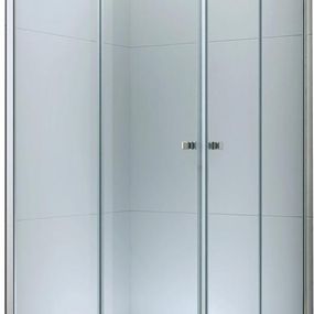 MEXEN/S - ROMA sprchovací kút 80x80 cm, transparent, chróm 854-080-080-02-00
