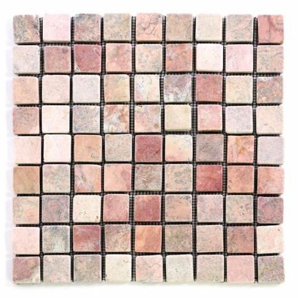 Divero Garth 9649 mramorová mozaika - červená obklady 1ks - 30 x 30 cm