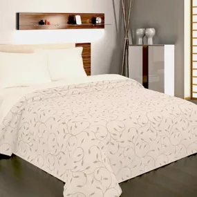 Forbyt, Prikrývka na posteľ, Indiana šedobéžová 140 x 220 cm