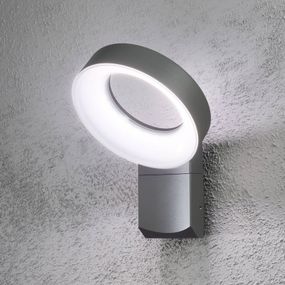 Konstsmide Vonkajšie nástenné LED svietidlo Asti, hliník, akryl, 0.6W, Energialuokka: G, L: 26 cm, K: 35.5cm