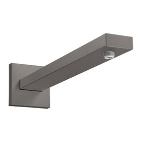 Hansgrohe - Sprchové rameno 38,9 cm, hranatá verzia, kartáčovaný čierny chróm 27694340