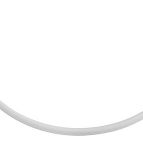 Aqualine 0201013 závesová tyč kruhová 80x80 cm, ALU, biela