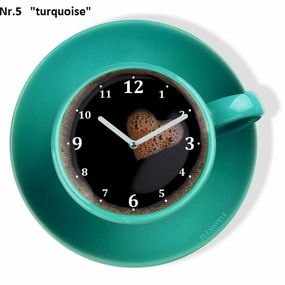 DomTextilu Kuchynské hodiny v tvare šálky kávy 8103-241228