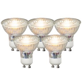 GU10 LED žiarovka COB 3W 230LM 3000K sada 5 ks