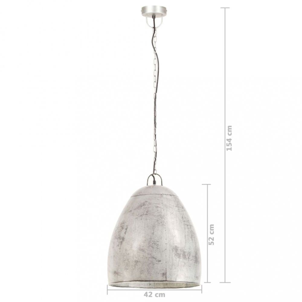 Závesná lampa strieborný kov Dekorhome 42 cm