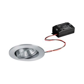 BRUMBERG LED bodové svetlá okrúhle hliník 3 000 K, Chodba, hliník, 7W, K: 0.3cm