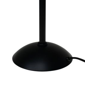 Dyberg Larsen Riflet stolná lampa, výška 52 cm, Obývacia izba / jedáleň, sklo, kov, E27, 40W, K: 52cm