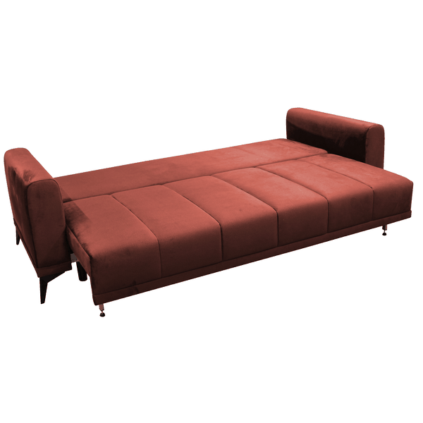 Rozkladacia pohovka, terakota, GRACE BIG SOFA