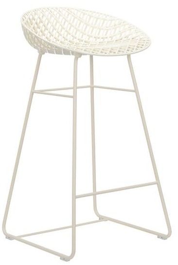 Kartell - Barová stolička Smatrik Outdoor, biela/biela