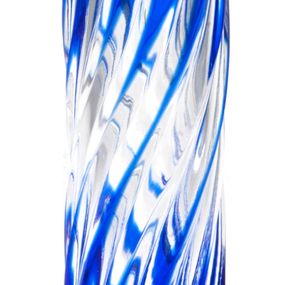 Krištáľová váza Zita, farba modrá, výška 205 mm
